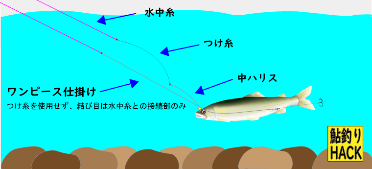 鮎釣り仕掛けは ハナカン仕掛け で簡単に作るのがオススメ 鮎釣りhack