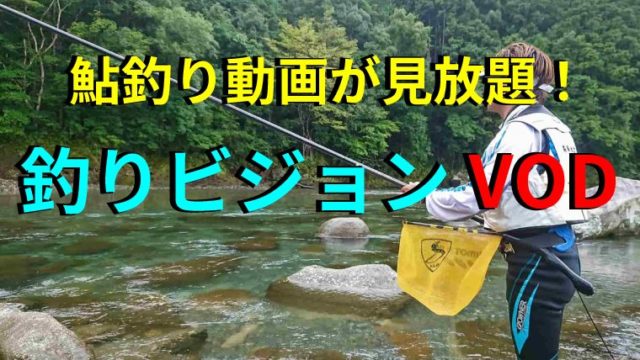 鮎動画が見放題 釣りビジョンvod がサービス開始 鮎釣りhack